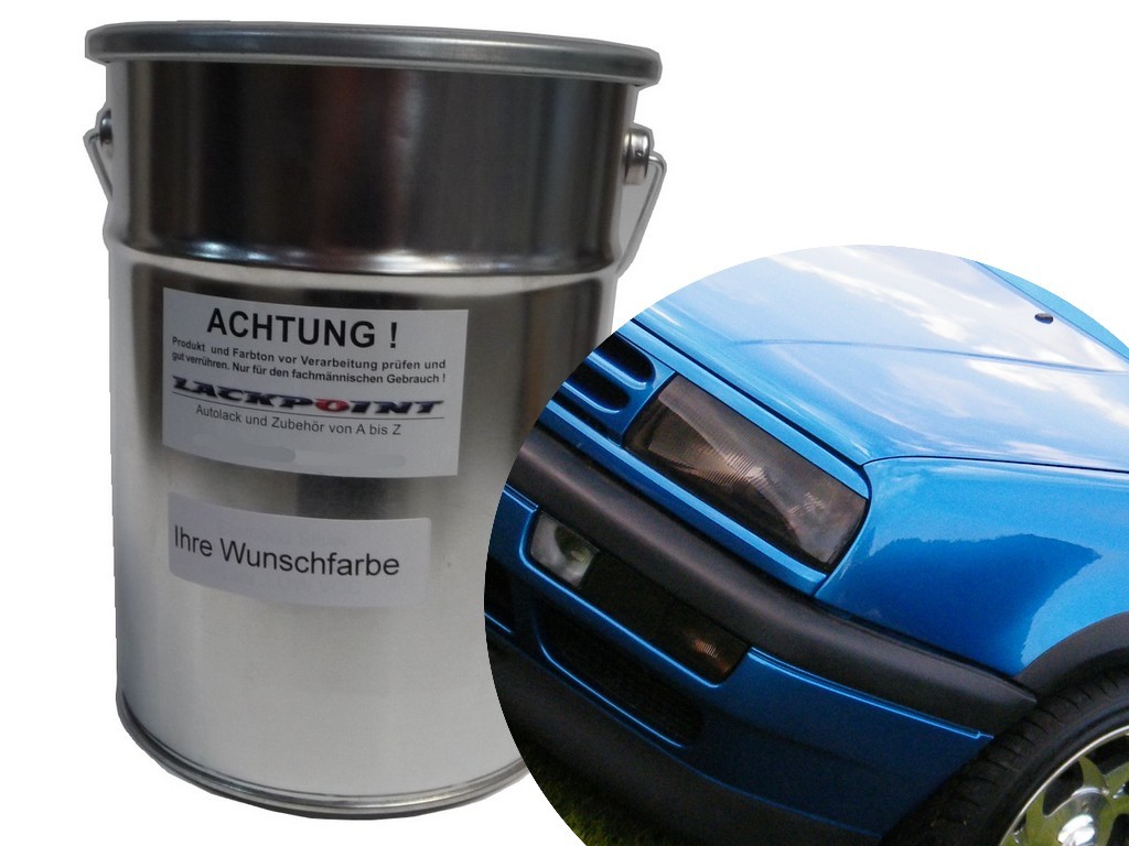 2 Litro Lista Capa Base de Agua Imperial Azul Metalizado Pintura Lackpoint