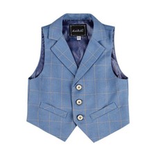 Kids Boys Formal Tuxedo Suit Vest Wedding Prom Party Outfit Waistcoat Suit Vest