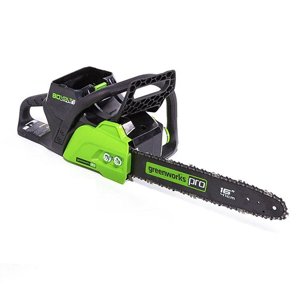 Motosierra inalámbrica Greenworks Pro 80V 16 pulgadas CSB402 con batería de 2Ah y cargador Foto 3 de 4