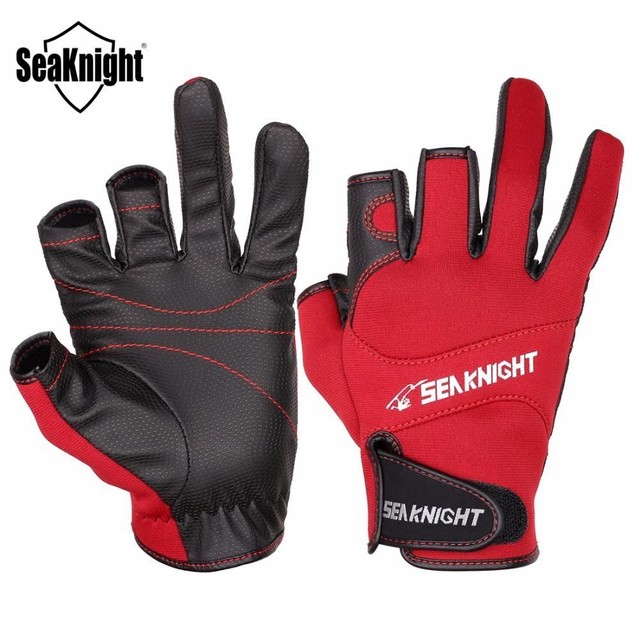 SeaKnight SK03 Sport Fishing Gloves 1Pair/Lot 3 Half-Finger