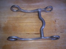 Vintage Aluminum Low Port Curb Bit 5" Mouth