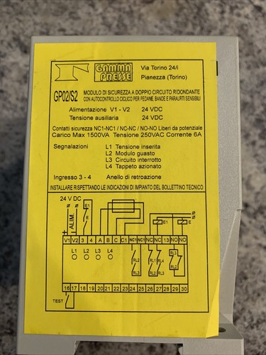 GAMMA PRESSE Modello GP02/S2, Bobina 24 vdc. - Foto 2 di 6