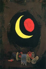 STRONG DREAM MOON SUN EXPRESSIONISM 1929 PAINTING BY PAUL KLEE REPRO
