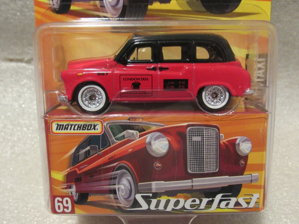 MATCHBOX SUPERFAST LONDON TAXI - RED & BLACK LONDON TAXI # 69 LIMITED  EDITION | eBay