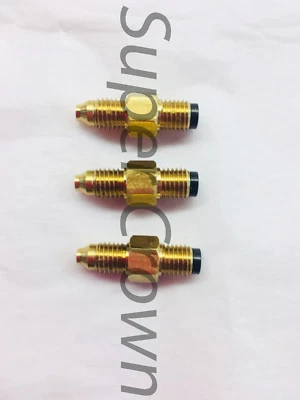 SUPER CROWN Bijur B2497 One-Way Lube Brass Metering Check Valve 5/32" Tube Set of 3 x FJB 2