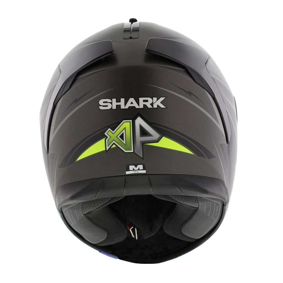Shark Spartan 1.2 Spartan Adrian Parassol Yellow AKY,Full Face Motorcycle Helmet - Image 4 of 4