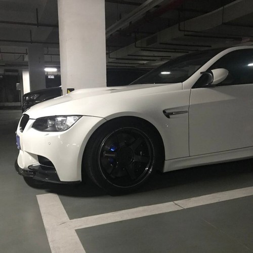 For 2008-2013 BMW E92 E93 M3 Carbon Fiber Front Bumper Lip Chin Spoiler - Picture 12 of 12