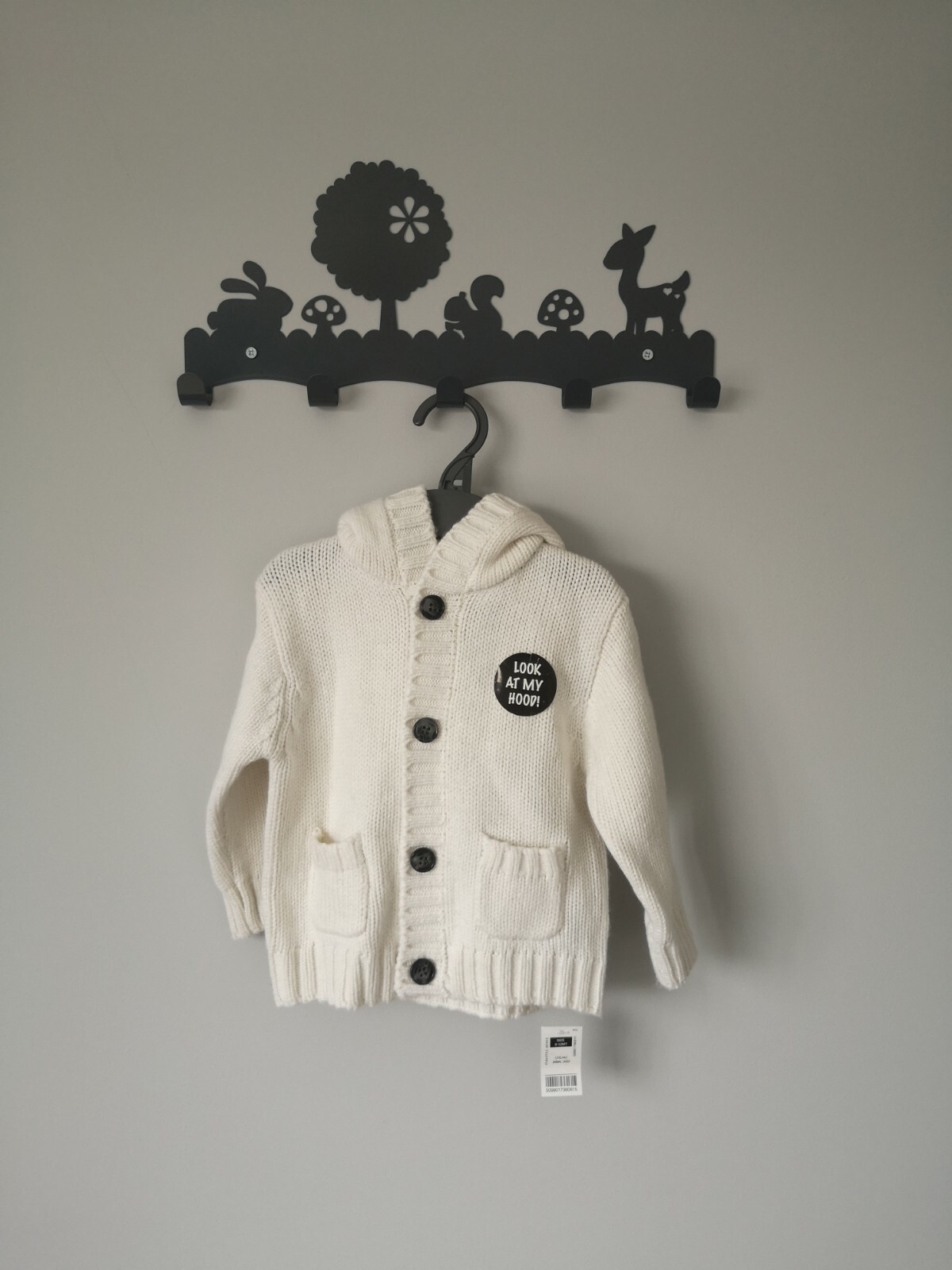 BNWT panda Hoody 9-12m Unisex