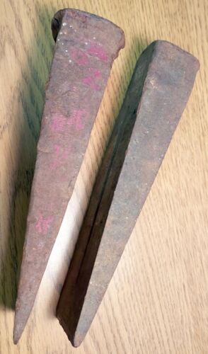 Two Wood Splitter Wedges~approx 5 lbs ea. Warren 5 & P5US - Picture 3 of 6
