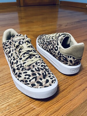 Adidas Platform CLN Womens Trainers Adidas Ladies Court Leopard GY4444 Size 8.5