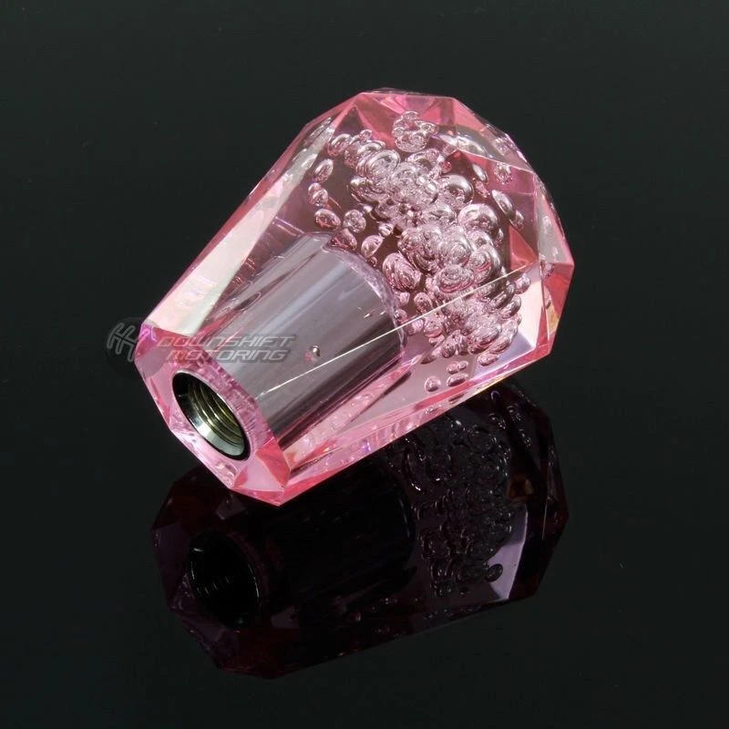 JDM Universal VIP Diamante Cristal Manual MT Burbuja Drift Perilla de Cambio 60mm ROSA Foto 4 de 4
