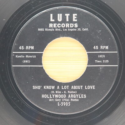 HOLLYWOOD ARGYLES - SHO' KNOW A LOT ABOUT LOVE / ALLEY-OOP - ROCK POP 45
