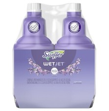 Swiffer WetJet Floor Cleaner Refill, Lavender Scent, 1.25L-42.2 Fl Oz, Pack of 2