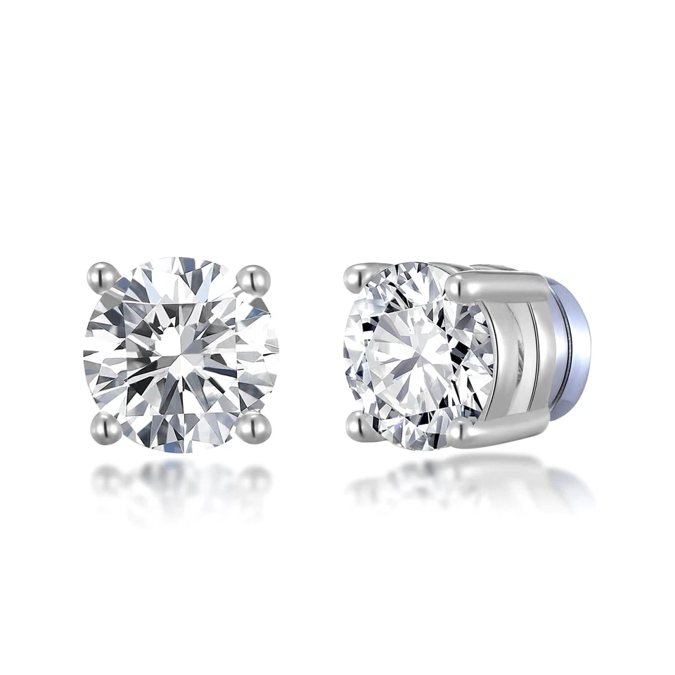 Magnetic Earrings Clip Women Men Studs Pair Stud Fake Unisex Non-piercing Magnet - Image 3 of 4