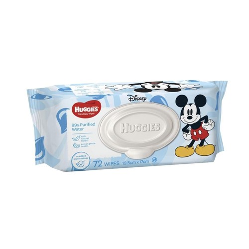 Huggies Thick Baby Wipes 99% Purified Water - 72 Pack - Picture 2 of 3