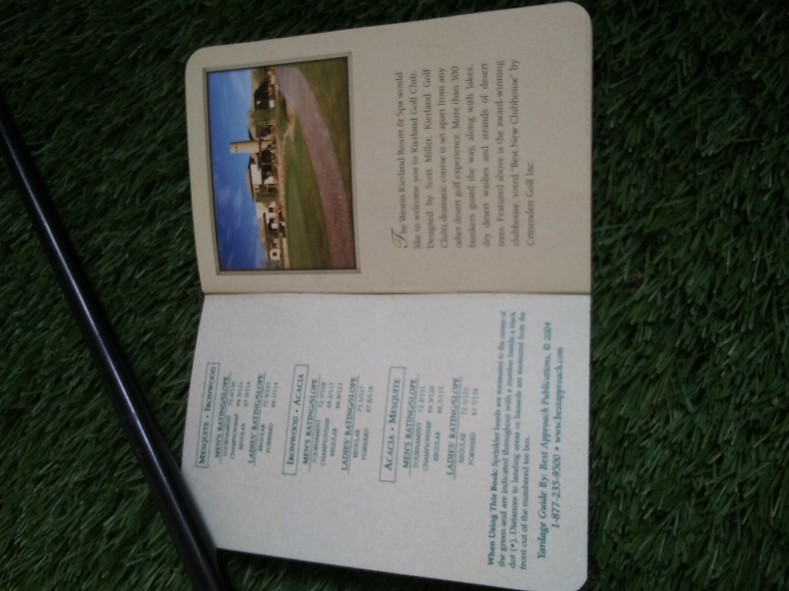 Kierland Troon Golf Club Arizona Golf Course Yardage Book Players Guide