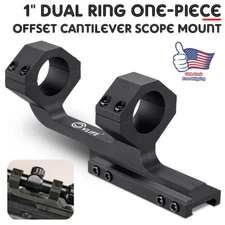 Dual Ring 1'' Cantilever Scope Mount Scope Rings Compatible with Picatinny Rail