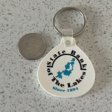State Bank Of the Lakes Since 1894 Keychain Key Ring #47717