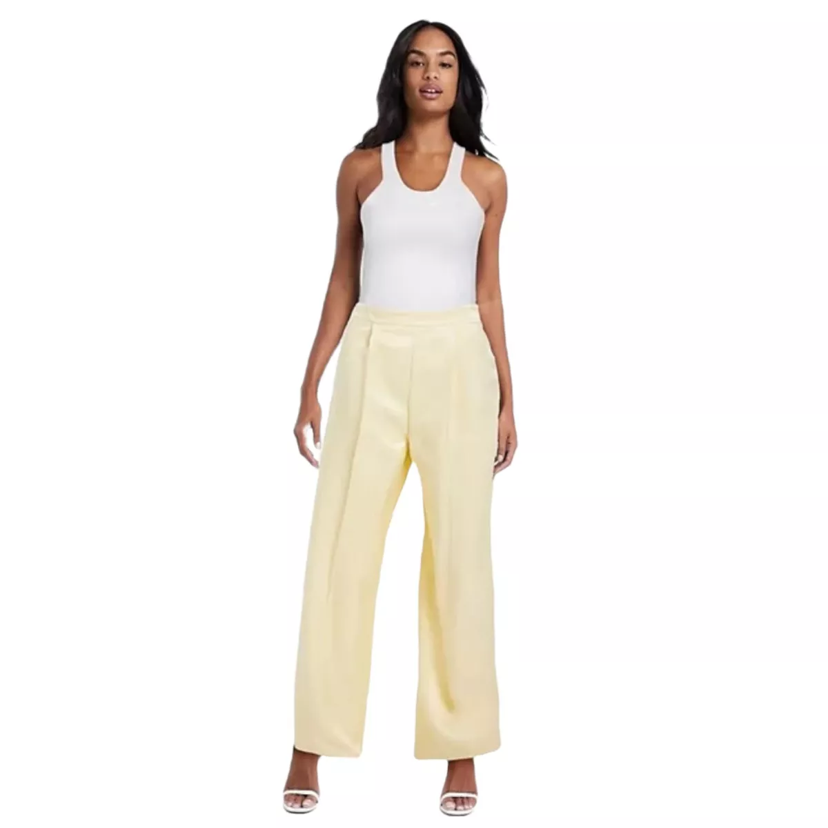 Buy Light Yellow Handspun Cotton Elasticated Wide Legged Pant Online at  SeamsFriendly