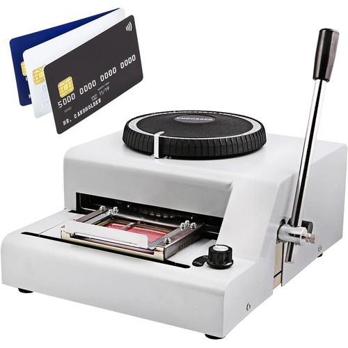 Manual Operation PVC Embosser Machine Embossing Machine For Cards 72 Characters