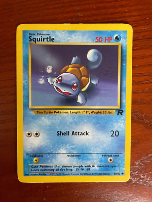 Pokemon Squirtle 68/82 SINGLE USED EXCELLENT CONDITION SEE PHOTOS