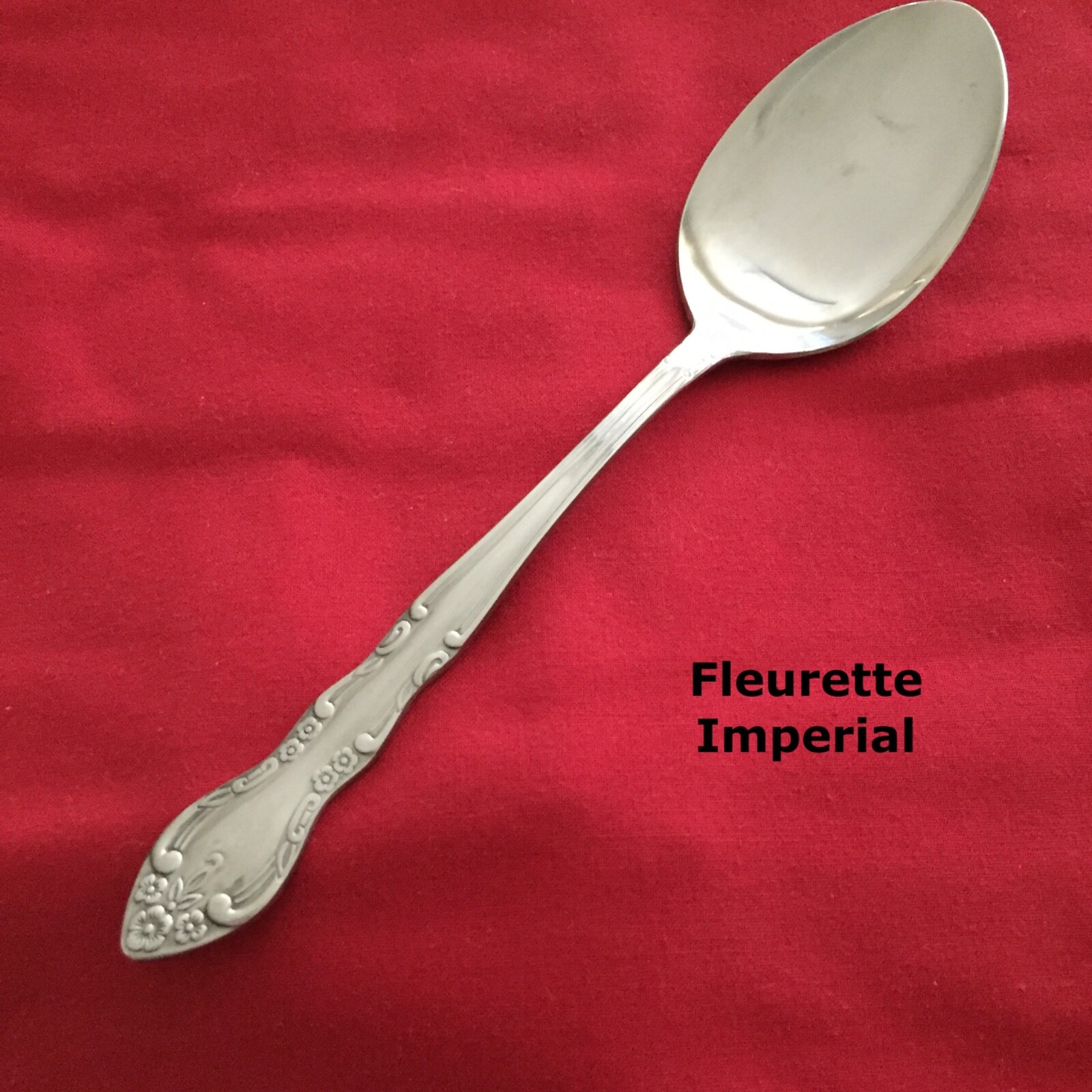 Imperial FLEURETTE 8-inch Stainless Steel Serving Spoon Flatware