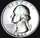 1958 GEM PROOF Washington Quarter SILVER Coin SUPERB BLAZING FLASHY PRF   NR