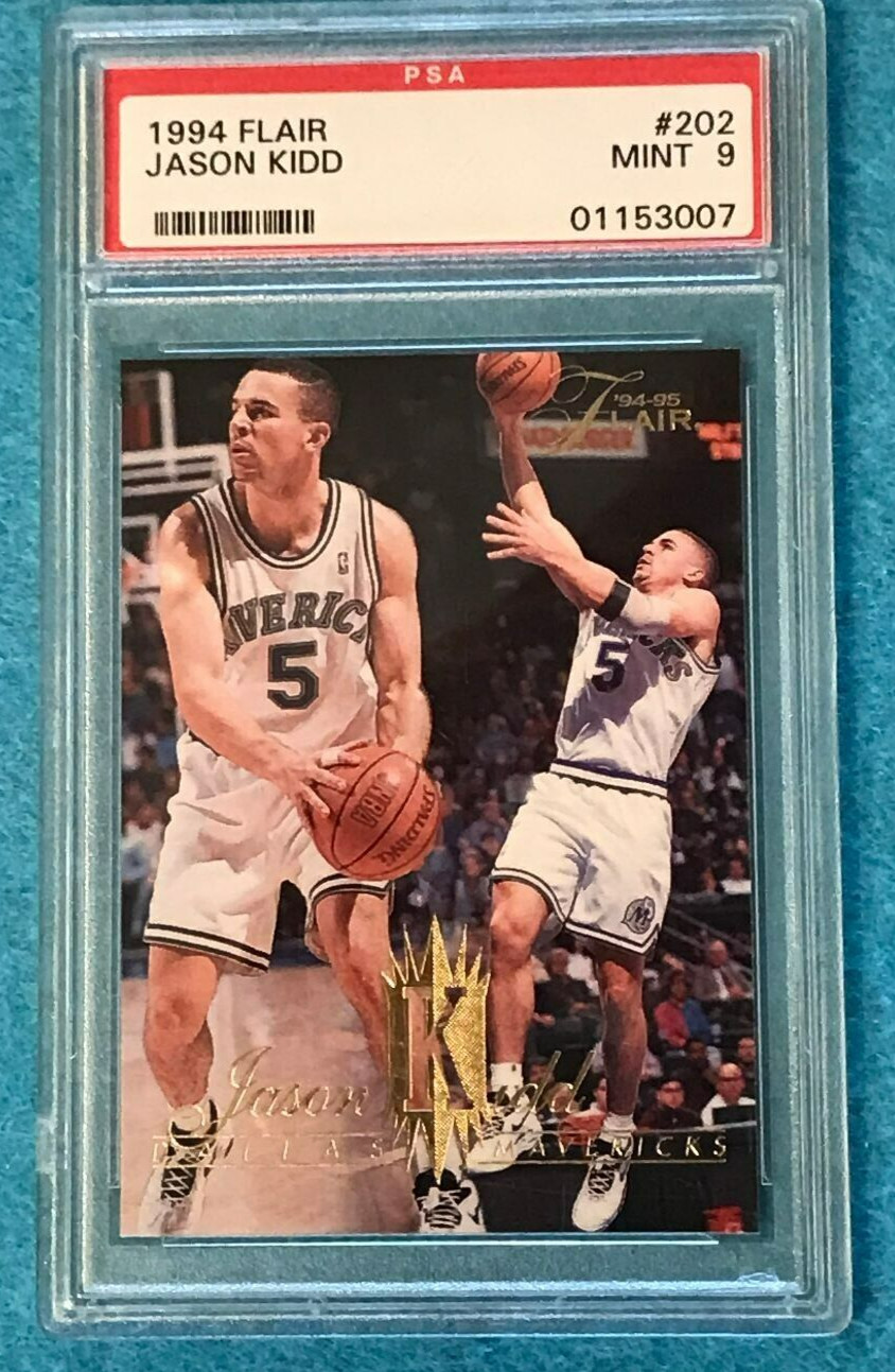 JASON KIDD 1994-95 Flair #202 PSA 9 Mint Dallas Mavericks