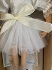 Porcelain Blonde Ballerina Doll 16" With Stand Vintage 1980's White Outfit — photo 6