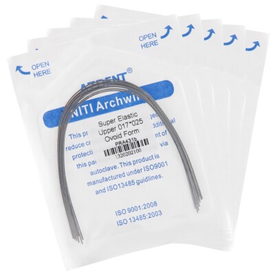 Filo Ortodontico Niti Filo Ortodontico Rettangolare Super Elastico In Lega NITI, Marca AZDENT - Per Ortodonzia, Confezione Da 2 Pezzi Filo Ortodontico Rettangolare Super Elastico Niti Azdent - Foto 2