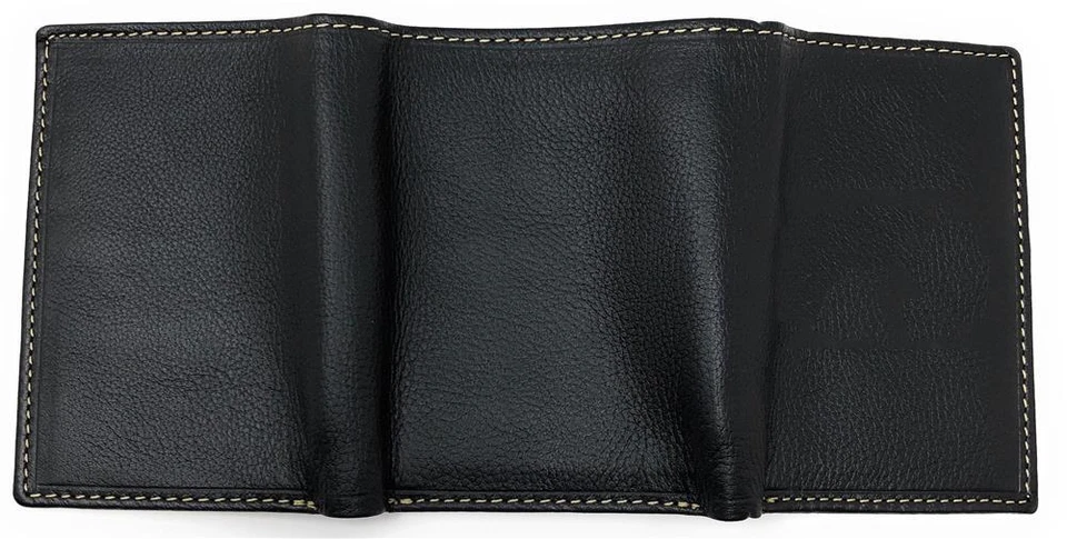 Tennessee Volunteers Vols UT Cartera de Cuero Triple Plegable Negra Triple Foto 3 de 4