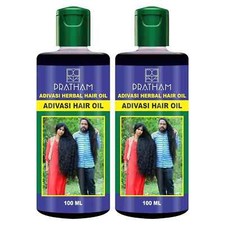 Huile capillaire à base de plantes Adivasi pour la croissance des cheveux ori...