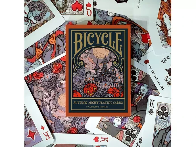 Bicycle Autumn Night Playing Cards by Yasuyuki Honne / Halloween