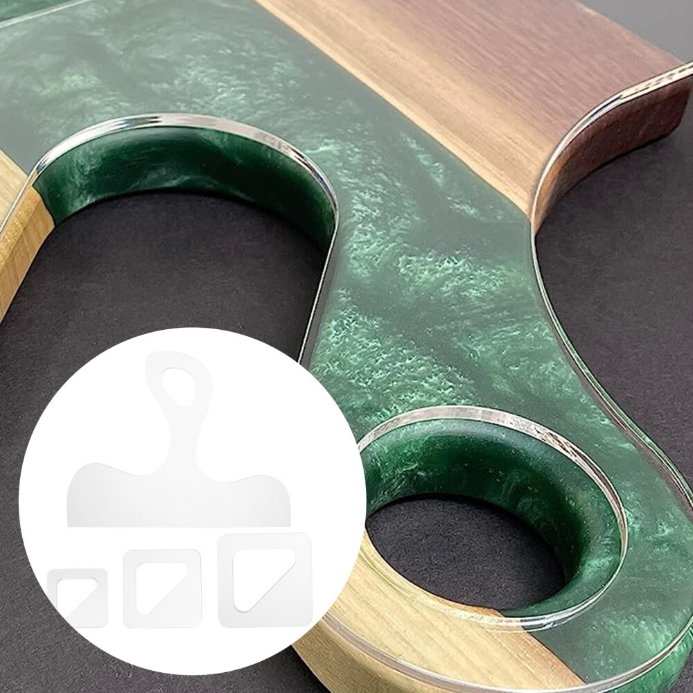 Router Cutting Board Templates 4Pcs Acrylic Set Clear Woodworking