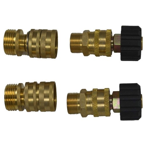8Stk Hochdruckreiniger Adapter Set 5000PSI M22 3/8 Zoll Schnellkupplung M22 14mm - Bild 7 von 9
