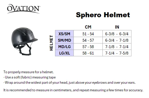 Шлем для верховой езды Ovation Sphero - легкий шлем - черный матовый (вар. Размеры) - Изображение 2 из 4