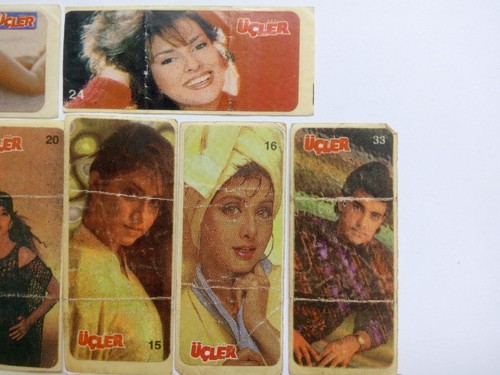 Chewing Bubble Gum Stickers from the early 2000s actors and beautiful girls 14 p - Picture 3 of 7