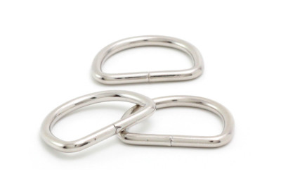 D Ring 1-1/4'' (1'' Inside) Non Welded Plated Loop Ring for Buckle Straps Bags   