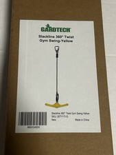 GardTech Swing Spins Slackline Attachment- 360 Handle Twist-Spin Toy Yellow