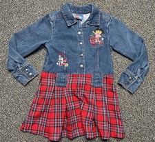 vintage dora the explorer Denim Dress / Jacket Nick Jr. Embroidered Size 6