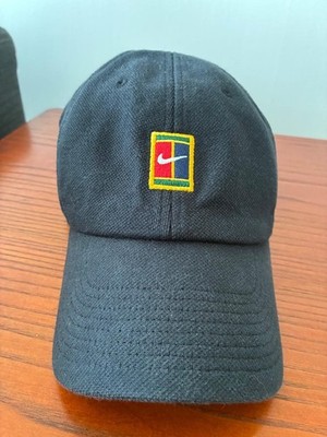 Nike Heritage86 Court Logo Tennis Hat Dark Blue Pique Adjustable