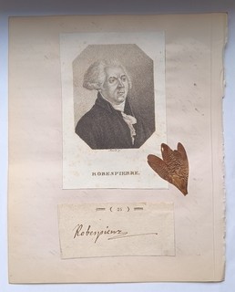 Autographe Maximilien de Robespierre avocat et homme politique français