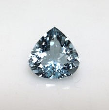2.8 Ct AQUAMARINE Heart Cut Stone, AAA Grade HIGH QUALITY Loose Stone Pendant