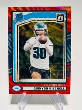 QUINYON MITCHELL 2024 Donruss RC Rookie OPTIC PREVIEW Red Wave #361 Eagles