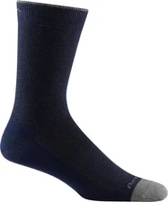 Darn Tough 6032 Navy Solid Crew Lightweight Lifestyle Merino Wool Mens Sock 