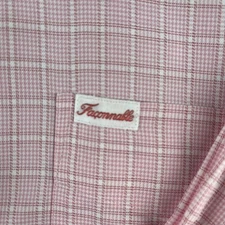 Vintage Faconnable Dress Shirt Designed In France By Albert Goldberg Pink Mens M