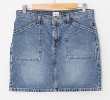 Calvin Klein Jeans Denim Mini Skirt Skinny Mini Worker Size 1 XS Blue Vintage.