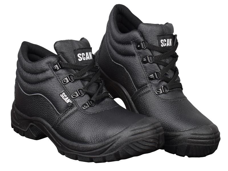 Scan 4 D-Ring Chukka Safety Boots Black UK 11 EUR 46 SCAFWCHUK11