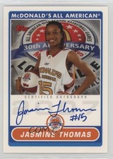 2007-08 Topps McDonald's All American Jasmine Thomas #JT Auto 0f8t