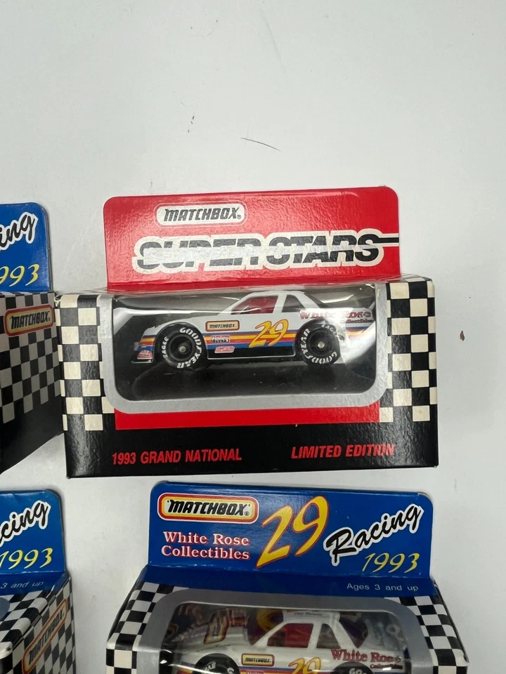 MATCHBOX SUPERSTARS LOT OF 7 NASCAR 1/64 SCALE RACE CARS NEW MOC - Image 4 of 4
